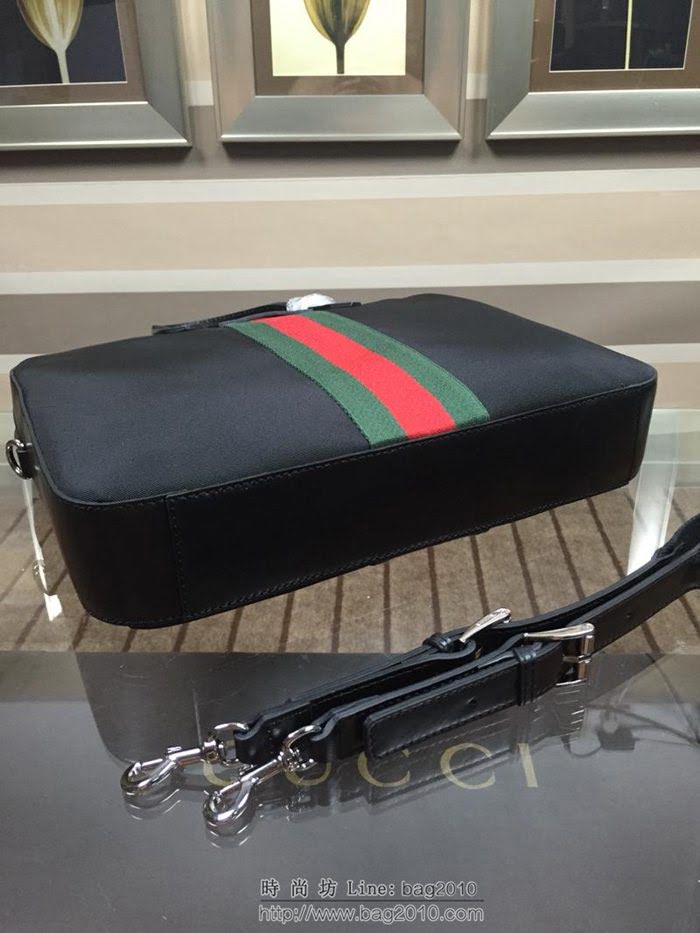 GUCCI 古馳男包 新款 387102 克色 高級人造革 男士公事包 Gucci男手提包 可肩背